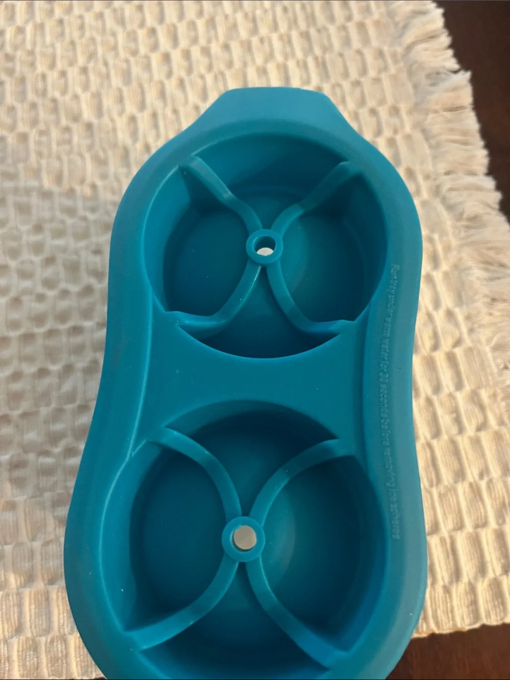 Sharper Image Teal and Clear Dual Silicone Freezer Mold